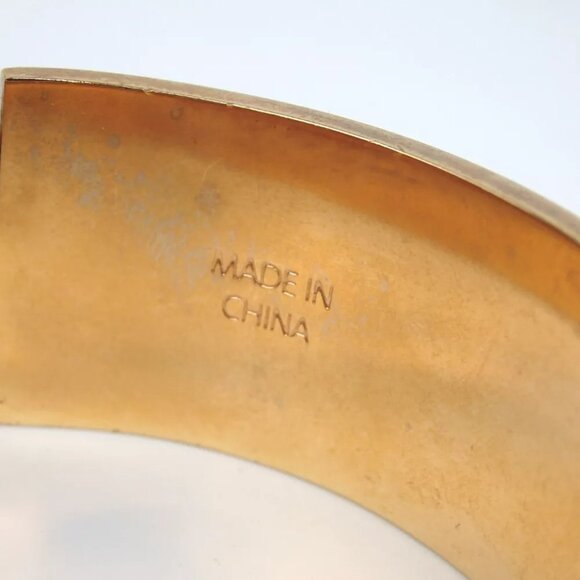 Authentic ALEXANDER McQUEEN Skull design Bangle metal [Used] - Picture 9 of 10